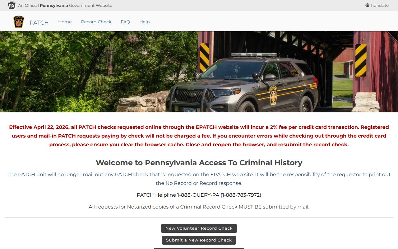 Susquehanna County criminal court records Pennsylvania PATCH portal